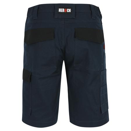 22MBM2101NY-54 Herock BARGO SHORTS Navy Blue - Black 2% Elastane, 98% Cotton Work shorts, 44in