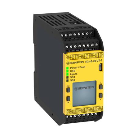6075731212 Bernstein AG SCx Series Safety Controller, 26 Safety Inputs, 2 Safety Outputs, 24 V dc