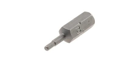 265-8315 Hexagon Screwdriver Bit, 2mm Tip, 1/4in Drive, 25mm Overall