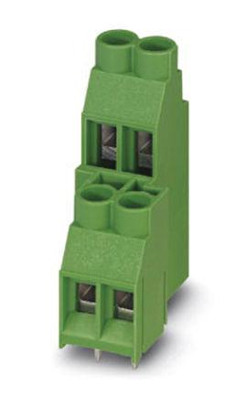 1718029 Phoenix Contact GSMKDSP 1.5/ 2 Series PCB Terminal Block, 2-Contact, 7.5mm Pitch, Through Hole Mount, Screw Termination