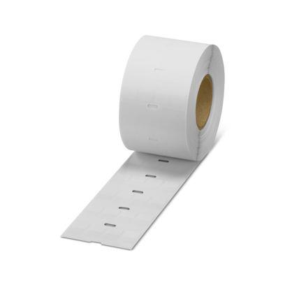 0800073 Phoenix Contact WML Adhesive Cable Label, White, Pre-printed "Unlabeled", for Cylindrical Objects, Single Wires And