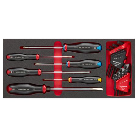 MODM-AT7PB Facom 8 Piece Screwdriver Kit Tool Kit with Case