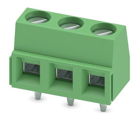 1729131 Phoenix Contact MKDSN 1.5/ 3-5.08 Series PCB Terminal Block, 5.08mm Pitch, Through Hole Mount, 1-Row, Solder Termination