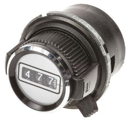 26A21B10 Vishay Multiturn Dial, Body: Black, for use with knob Dia. 30.6mm with a Black Indicator, 6.35mm Shaft