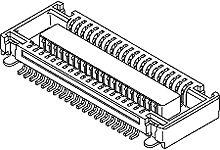 54363-0778 Molex 54363 Series Vertical Board Mount PCB Socket, 70-Contact, 2-Row, 0.5mm Pitch, Surface Mount Termination