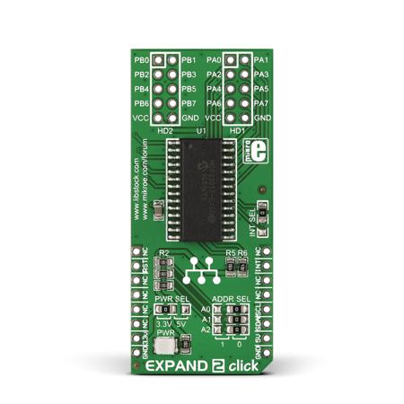 MIKROE-1838 MikroElektronika Expand 2 click MCP23017 Development Kit for MikroBUS