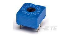 1-1825008-4 TE Connectivity 10 Way Through Hole Rotary Switch, Rotary Actuator
