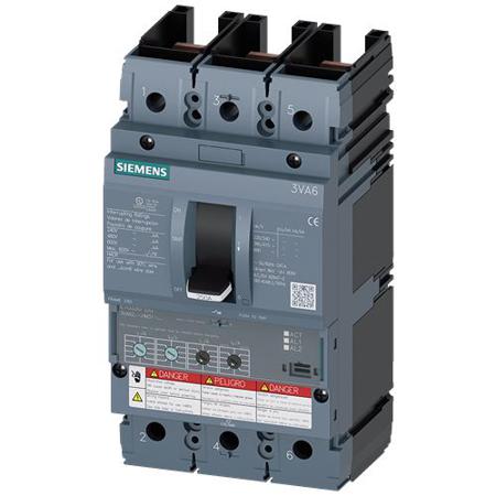 3VA6225-7HM31-2AA0 Siemens, SENTRON MCCB Molded Case Circuit Breaker 3P 250A, Breaking Capacity 100 kA, Fixed Mount