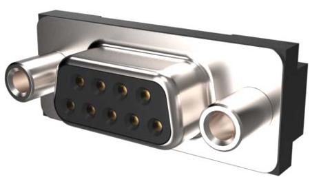 D09S13A6GX00LF Amphenol Communications Solutions 9 Way Right Angle Plug-In Mount D-sub Connector Socket, 2.74mm Pitch, with Screw