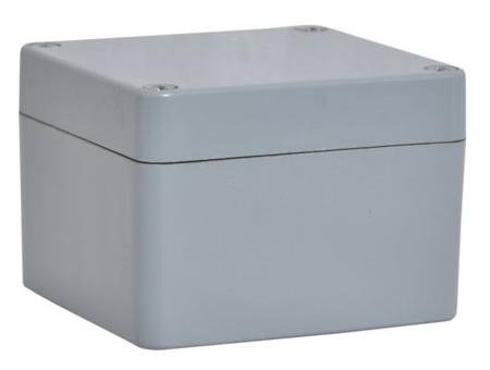 190-1856 RS PRO Grey Fibreglass Reinforced Polyester Enclosure, IP66, IP67, IP68, Grey Lid, 80 x 75 x 75mm