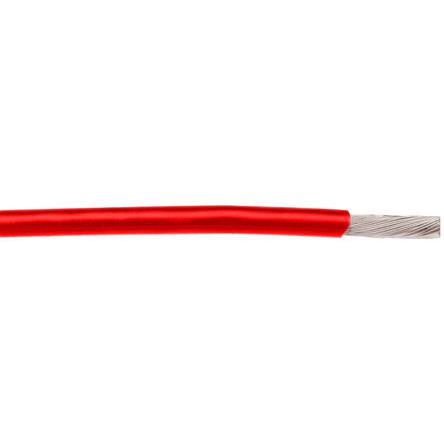 2841/7 RD005 Alpha Wire Hook-up Wire TEFLON Series Red 0.06 mm² Hook Up Wire, 30 AWG, 14062, 30.5m, PTFE Insulation,