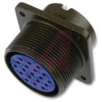 97-3102A-22-4S connector,metal circ,box recept,size 22,2#8 & 2#12 solder socket cont,olive drab