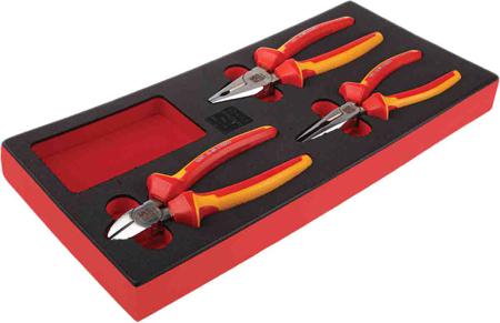 833-5931 RS Pro 3 pieces 1000V Insulated Plier Set