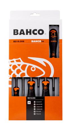 B219.006 Bahco  Phillips; Slotted Screwdriver Set, 6-Piece