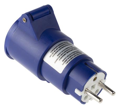 610-383 Scame IP54 Blue Industrial Power Connector Adapter Socket, Rated At 16A, 250 V