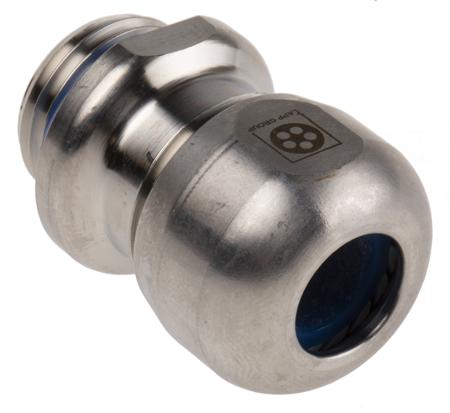 53806740 Lapp SKINTOP Series Metallic Stainless Steel Cable Gland, M16 Thread, 6mm min., 10mm max., IP69K