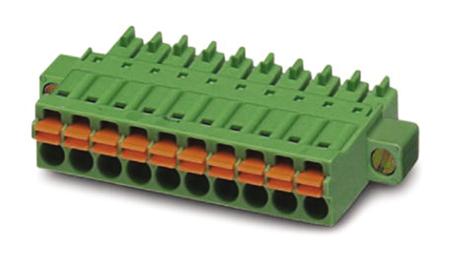 1966114 Phoenix Contact, 3.5mm Pitch, FMC 1.5/4-STF-3.5, 4 Way, , Pluggable Terminal Block, Plug, Cable Mount, Spring Cage