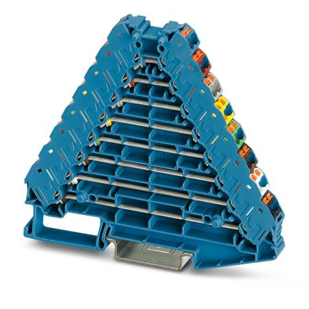 1049773 Phoenix Contact  PTRV 8 Series Blue, 0.14 → 2.5mm², Push In Termination