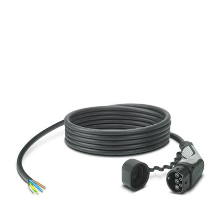 1294080 Phoenix Contact 32 A Mode 3, Type 2, EV Charging Cable 10m