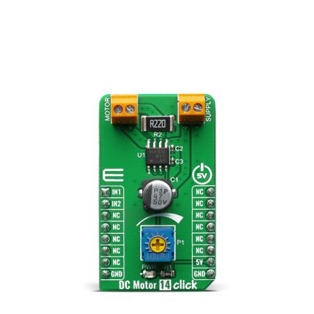 MIKROE-3982 MikroElektronika DC Motor 14 Click DC Motor Driver for TB67H450FNG for Boats, RC Cars