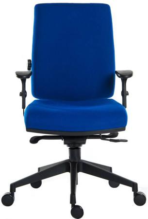 625-819 RS PRO Black Fabric Operator Chair, 150 Weight Capacity