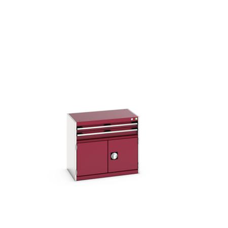 40012007-24V Bott 2 Door, 2 Drawer Sheet Steel Floor Standing Storage Cabinet, 800 X 525 X 700mm