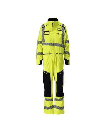 21319-281-17010-S Mascot Workwear Hi-Viz Yellow/Navy Arc Flash Coveralls, S Hi-Vis