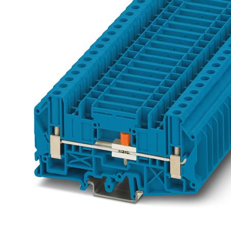 3072822 Phoenix Contact 2 Way Disconnect Terminal Block, 0.2 → 10 mm², 41A, DIN Rail Mount, Screw Terminals, Polyamide,