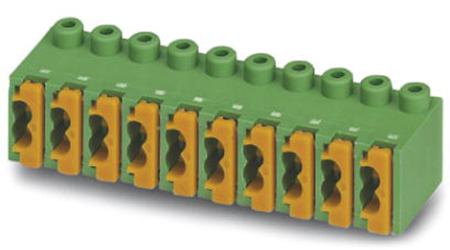 1913989 Phoenix Contact, 3.5mm Pitch, FK-MPT 0.5/ 8-ST-3.5, 8 Way, Right Angle, Pluggable Terminal Block, Plug, Cable Mount,