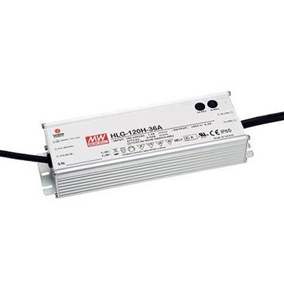 HLG-120H-42 MEAN WELL LED Driver, 42V Output, 120W Output, 2.65A Output, Constant Current / Constant Voltage Dimmable