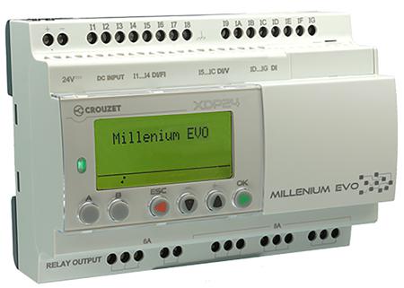 88975101 Crouzet Millenium Evo Series PLC CPU for Use with PLC, Relay Output, 16 (Digital)-Input, Digital Input