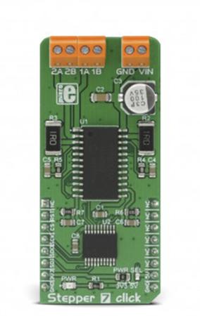 MIKROE-2912 MikroElektronika PAC1921 Click Stepper Motor for MTS62C19A for Step Motor Driver