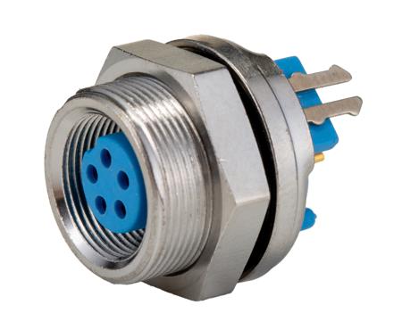 7-1437719-2 TE Connectivity TRIAD™ 01 Series, 5 Pole Panel Mount Subminiature Connector Socket, IP65