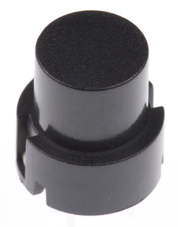 D6R90 F1 LFS C & K Black Tact Switch, SPST 100 mA@ 32 V