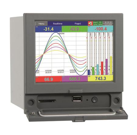 LR00204-000 Pyro Controle 6 Input Channels, 0 Output Channels, Graphical Chart Recorder Measures Humidity, Temperature