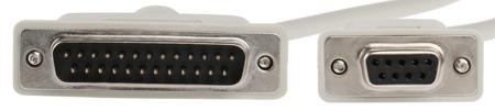 11-01-4618-50 1.8m Male DB25 to Female RS232 Serial Cable Assembly
