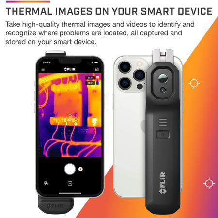 FLIR-ONE-Edge-Pro FLIR ONE EDGE PRO for Smartphones Bluetooth, WiFi Thermal Imaging Camera, 0 → +400 °C, 160 x 120pixel Detector