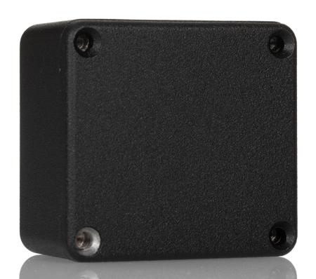 1550QBK Hammond 1550 Series Black Die Cast Aluminium Junction Box, IP54, 60 x 55 x 26mm