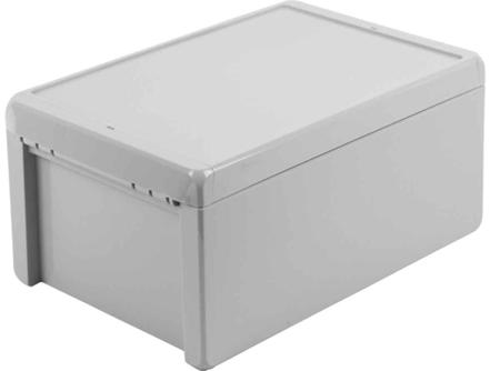 96016365-B-261712-PC-V0-7035 Bopla Bocube Series Light Grey Polycarbonate V0 Enclosure, IP66, IP68, IK07, Light Grey Lid, 271 x 170 x 120mm