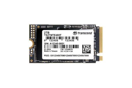 TS2TMTE480T 2TB, M.2 2242,PCIe Gen4x4, NVMe, 3D TLC,