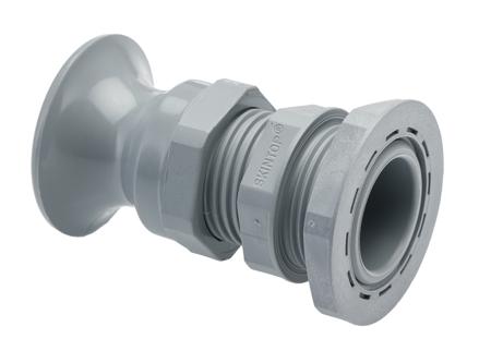 53017440-53119030 Lapp M25 Grey Polyamide Cable Gland With Locknut, IP68