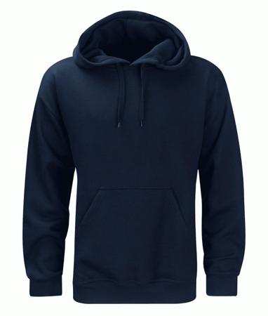 HS280N-XL Orbit International HS280 Navy 50% Cotton, 50% Polyester Hoodie Jacket XL