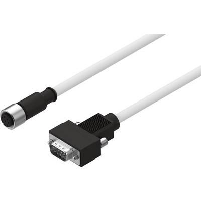 NEBM-M12G8-E-10-S1G9-V3 Festo NEBM Series Encoder Cable for Use with Servo Drives, 10m Length, 0 → 30 V,1599106