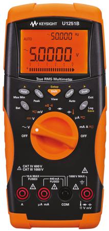 U1251B Keysight Technologies  Handheld Digital Multimeter, True RMS, 10A ac Max, 10A dc Max, 1000V ac Max - UKAS