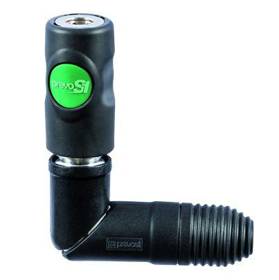 ESI-071101SW PREVOST Composite Body Female Safety Swivel Quick Connect Coupling, G 1/4 Female Female Thread