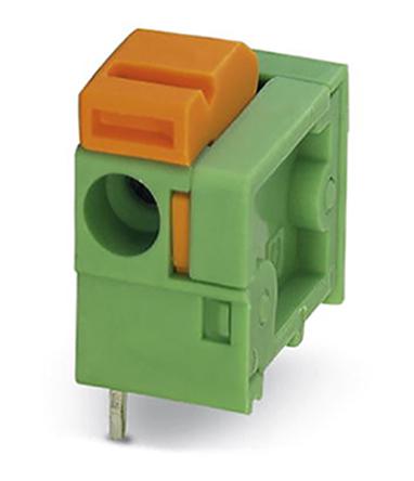 1790351 Phoenix Contact FFKDSA/H1-7.62 Series PCB Terminal Block, 1-Contact, 7.62mm Pitch, Through Hole Mount, Spring Cage