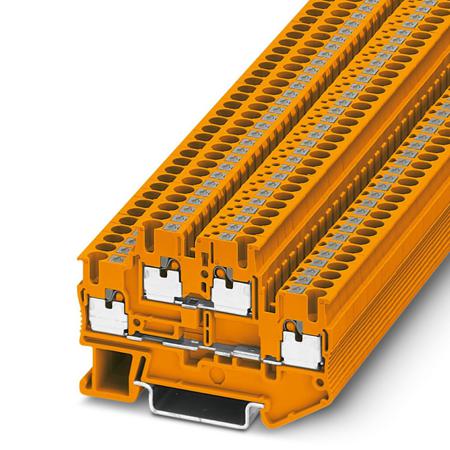 3210568 Phoenix Contact  PTTB 2.5 OG Series Orange, 0.14 → 4mm², Push In Termination