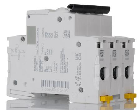 A9F55316 Acti 9 iC60H MCB Mini Circuit Breaker 3P, 16 A, 10 KA, Curve D