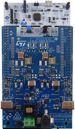 STEVAL-2STPD01 STMicroelectronics , USB Type-C Power Delivery Eval Board Evaluation Board for NUCLEO-G071RB STM32