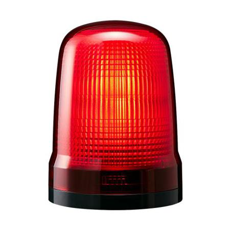 SL15-M1KTN-R Patlite SL Series Red Flashing Beacon, 12→24 VDC, Base Mount, LED Bulb, IP66